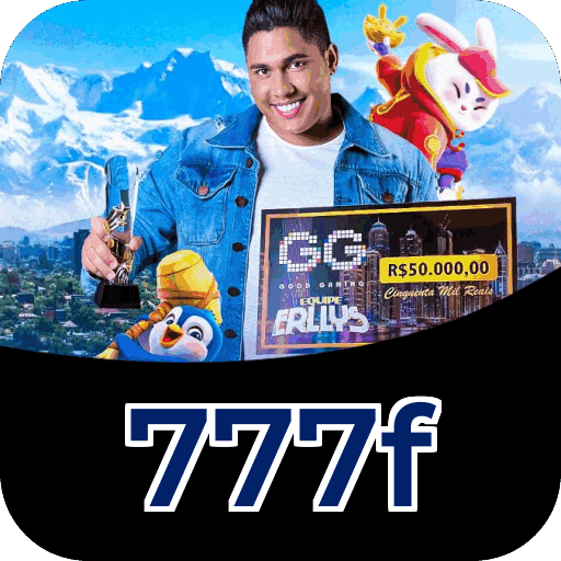 Interface do aplicativo 777f mostrando jogos disponíveis no iOS e Android